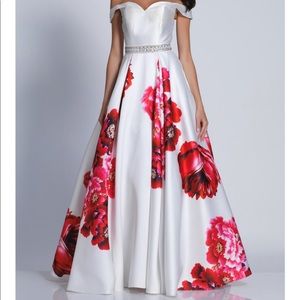 Floral prom dress